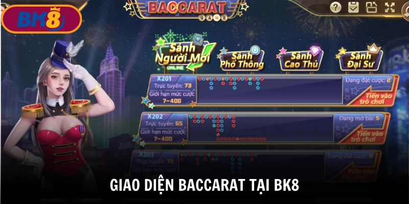 Trò chơi baccarat - Top game bài online tại BK8