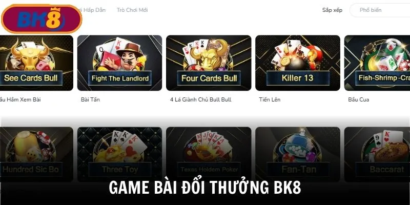 Game bài đổi thưởng BK8 cổng game đổi thưởng uy tín