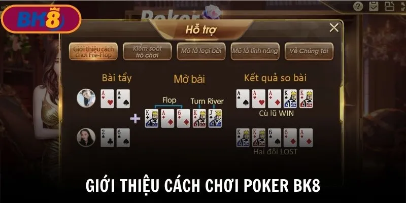 Giới thiệu về cách chơi Poker BK8 cho hội viên mới